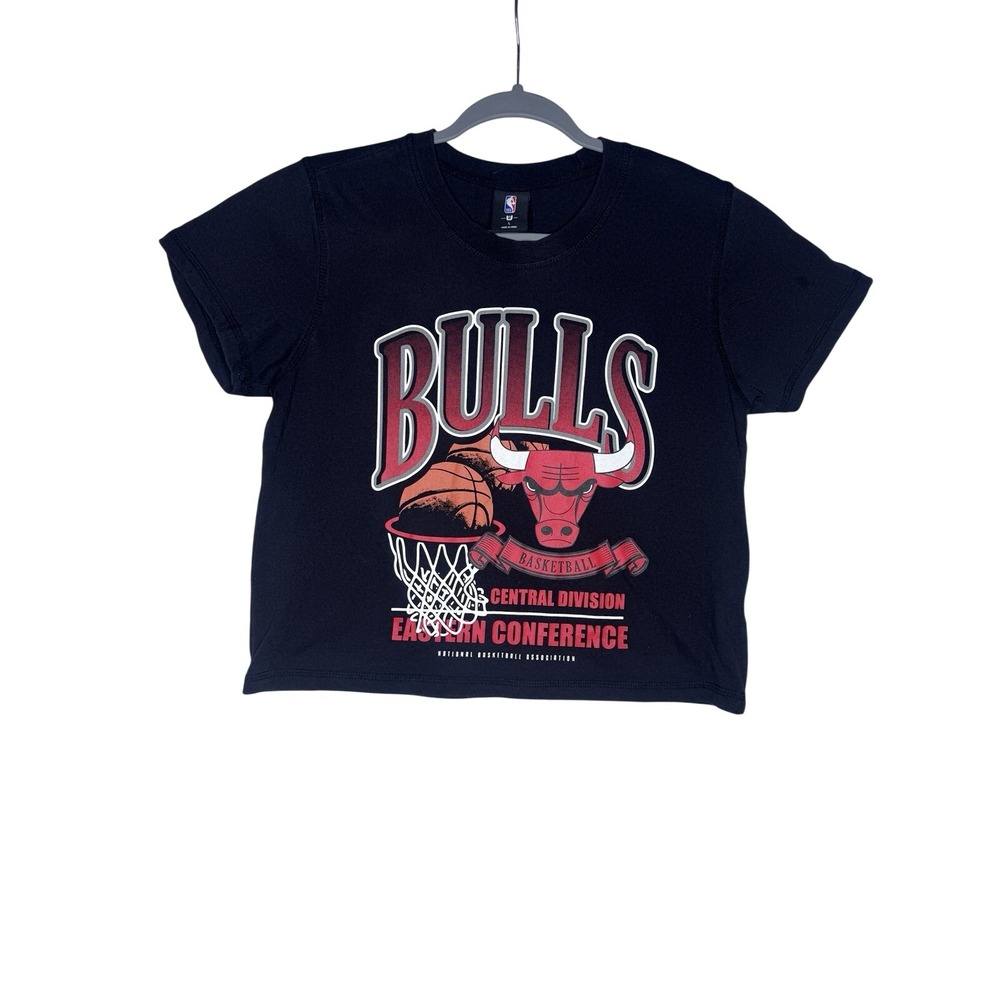 NBA Chicago Bulls Womens‎ Crop Top T- Shirt Sz Large Shirt